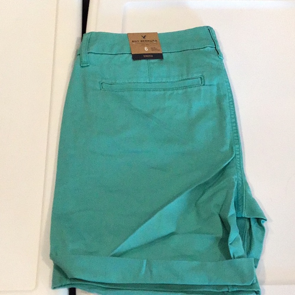 NWT AEO American Eagle Twill Boy Bermuda Shorts 6